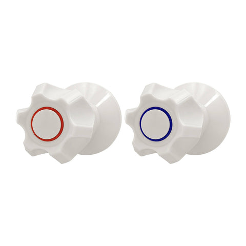 Shaw Mason Ivory Six Point Style Wall Top Assembly Pair - 65mm x 65mm x 108mm - Easy Installation