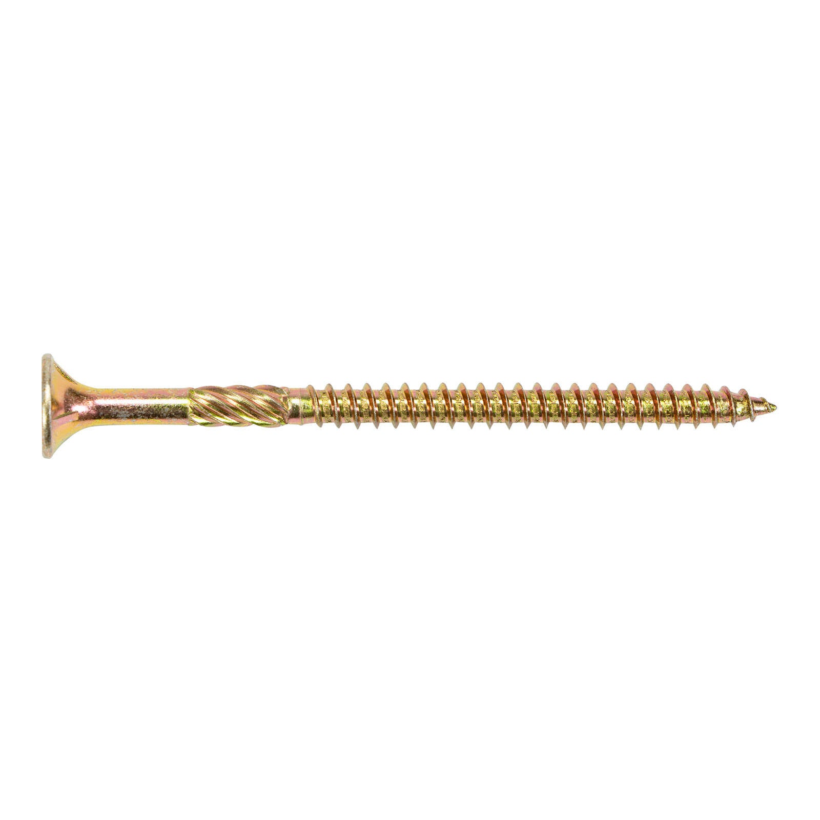 Titan 14g x 100mm Zinc Gold Timber Bugle Batten Screw - 25 Pack