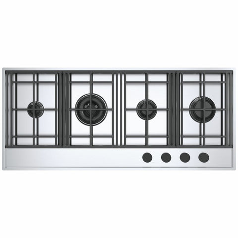 Barazza 120cm Lab Evolution gas cooktop - Stainless steel, 4 burners, Flat Eco design - 1PLE3D