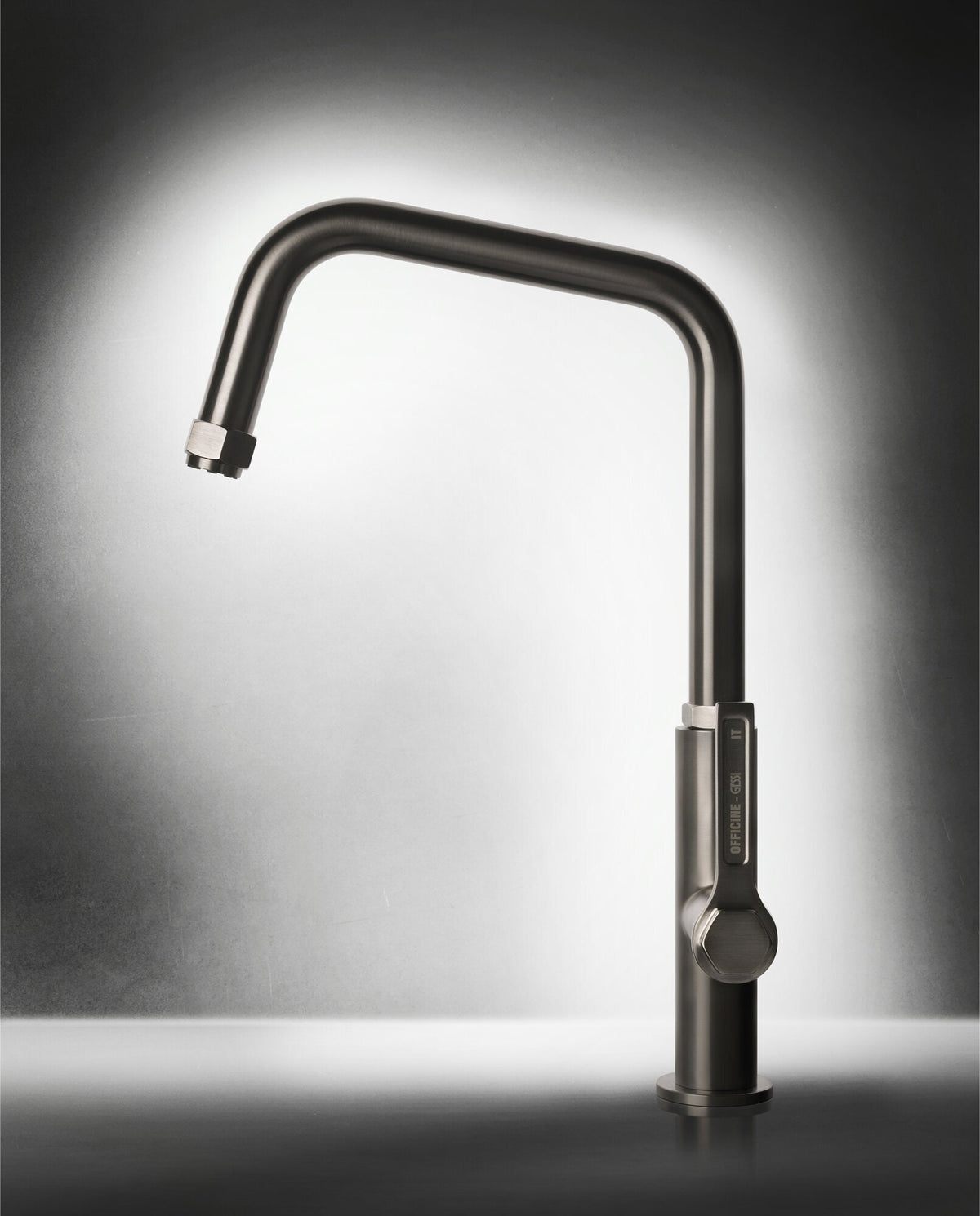 Gessi Kitchen Mixer Tap - Brushed Nickel, 360 Degree Swivel Spout, 4 Star WELS - 60051BN
