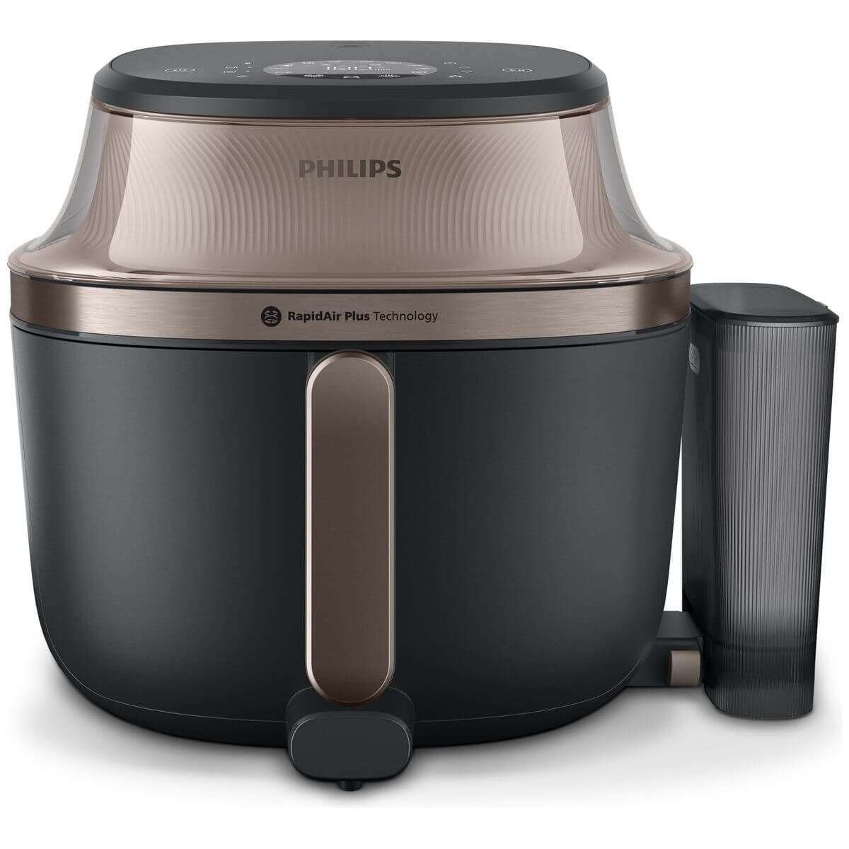Philips 5000 Series 7.2L XXL Airfryer with Steam - SteamFry, RapidAir Plus, Black - NA547-07