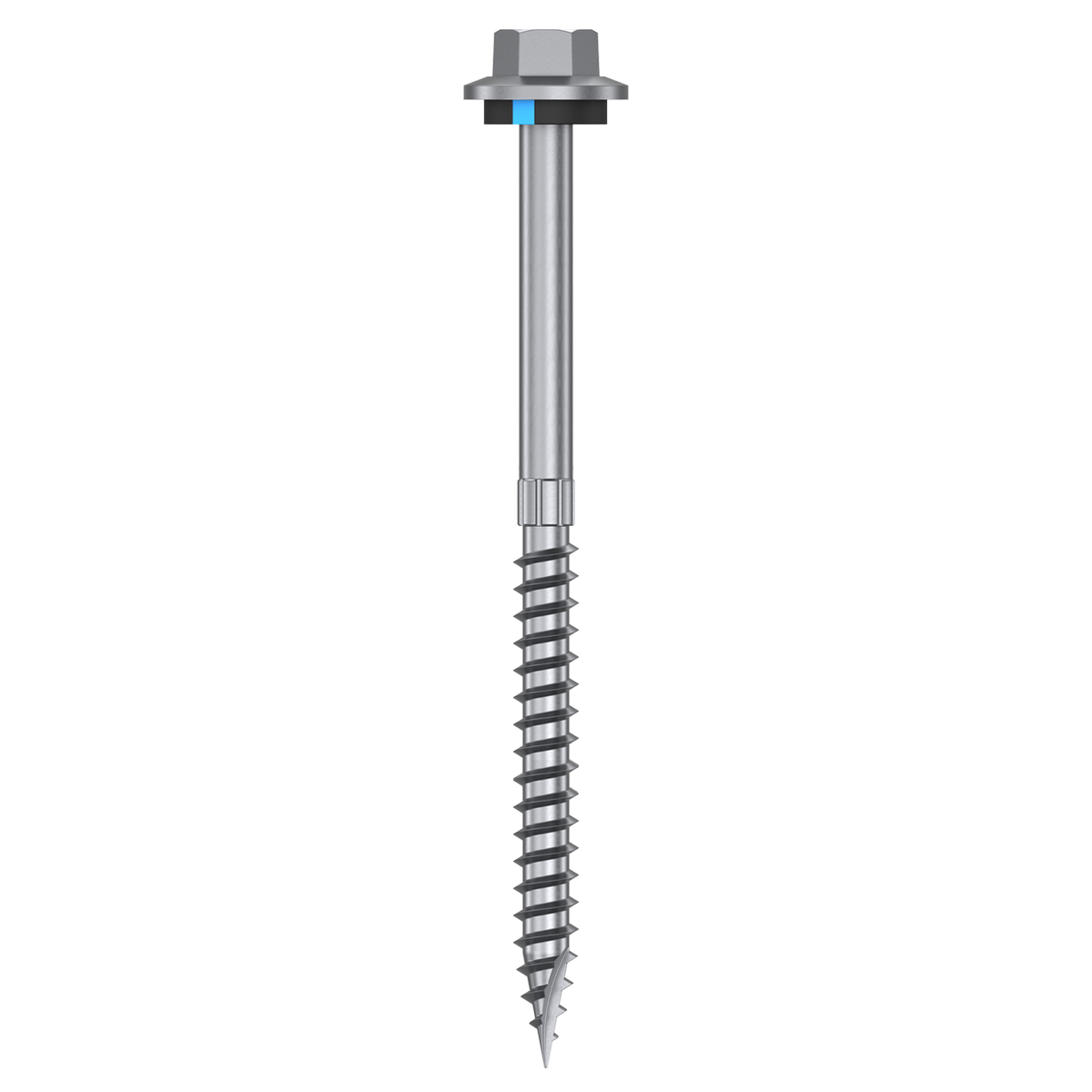 Bremick 14G x 75mm Roofing/Timber Hex Screw with Seal, Type 17 Coarse Thread - 25 Pack