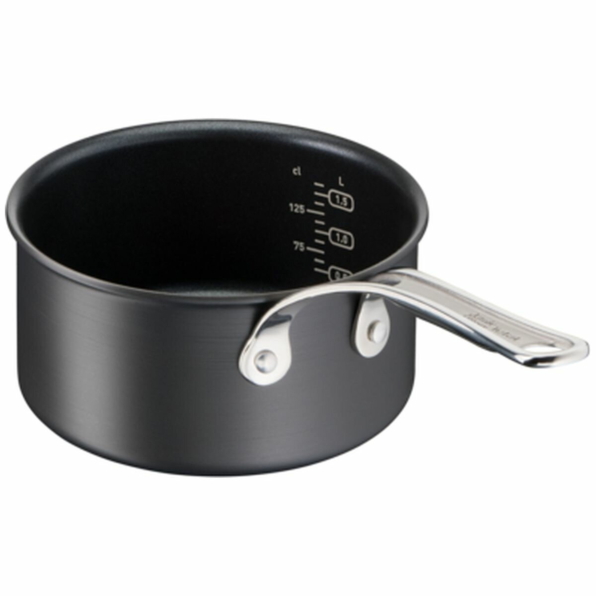 Tefal Jamie Oliver Cook's Classics 5 piece hard anodised induction cookware set - black - H912S517