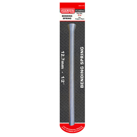 Haron 12.7mm 1/2" External Bending Spring - Steel, Prevents Pipe Kinking