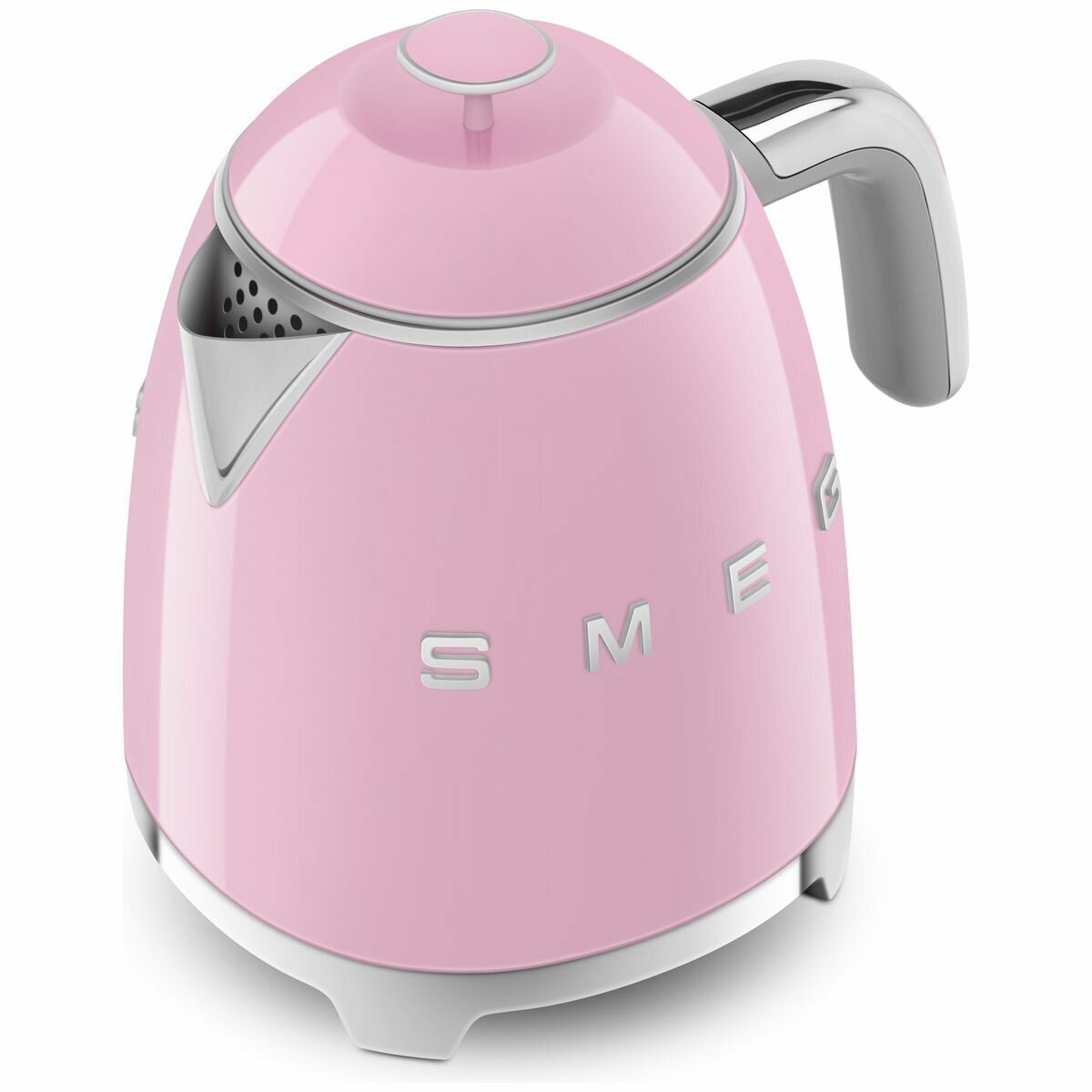 Smeg 50s Retro Style 800mL Mini Electric Kettle - Pink, 1400W, Double Wall - KLF05PKAU