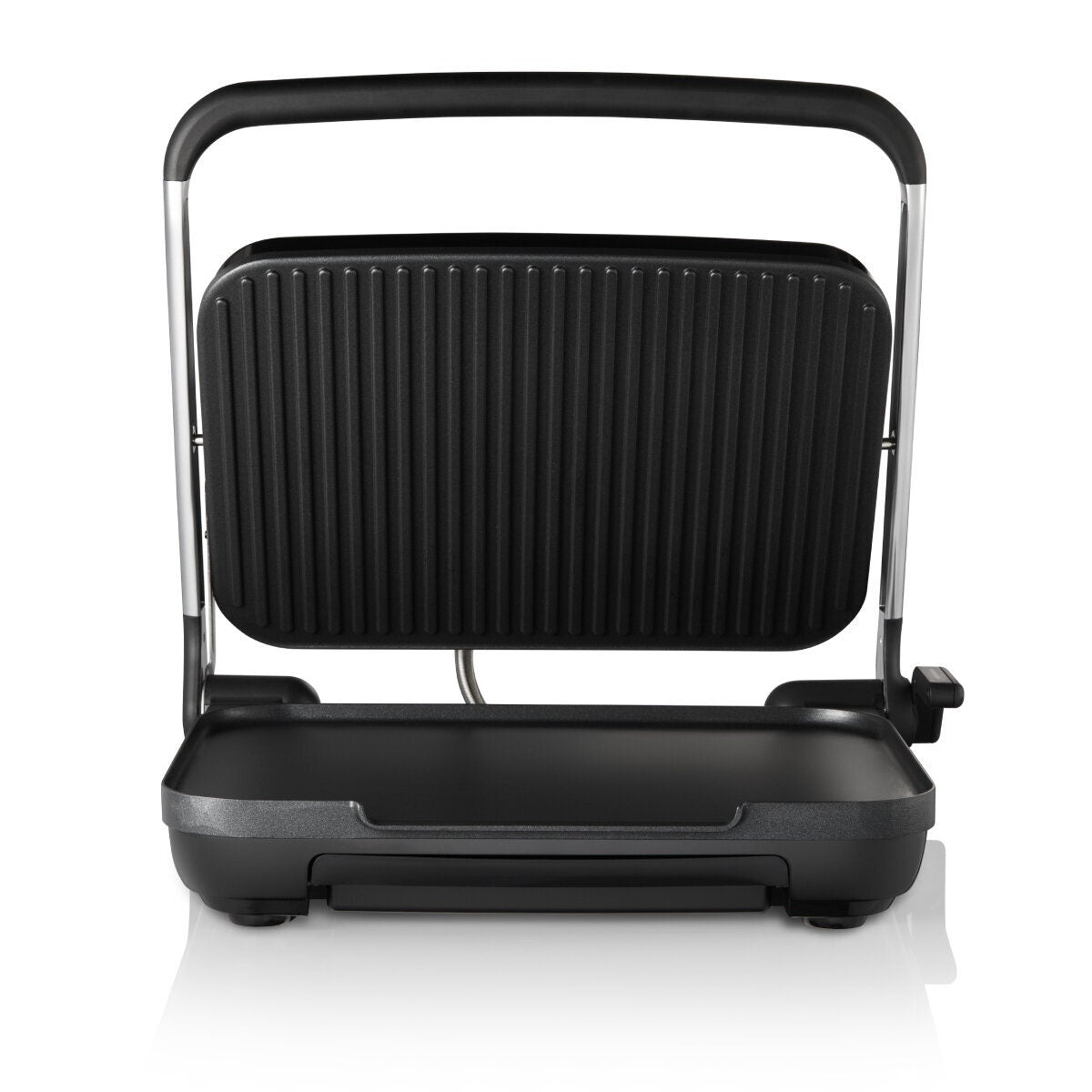 Sunbeam Cafe Style 6-Slice Sandwich Press & Maker - Ribbed & Flat Plates, 2400W, Stainless Steel - GRM7000SS