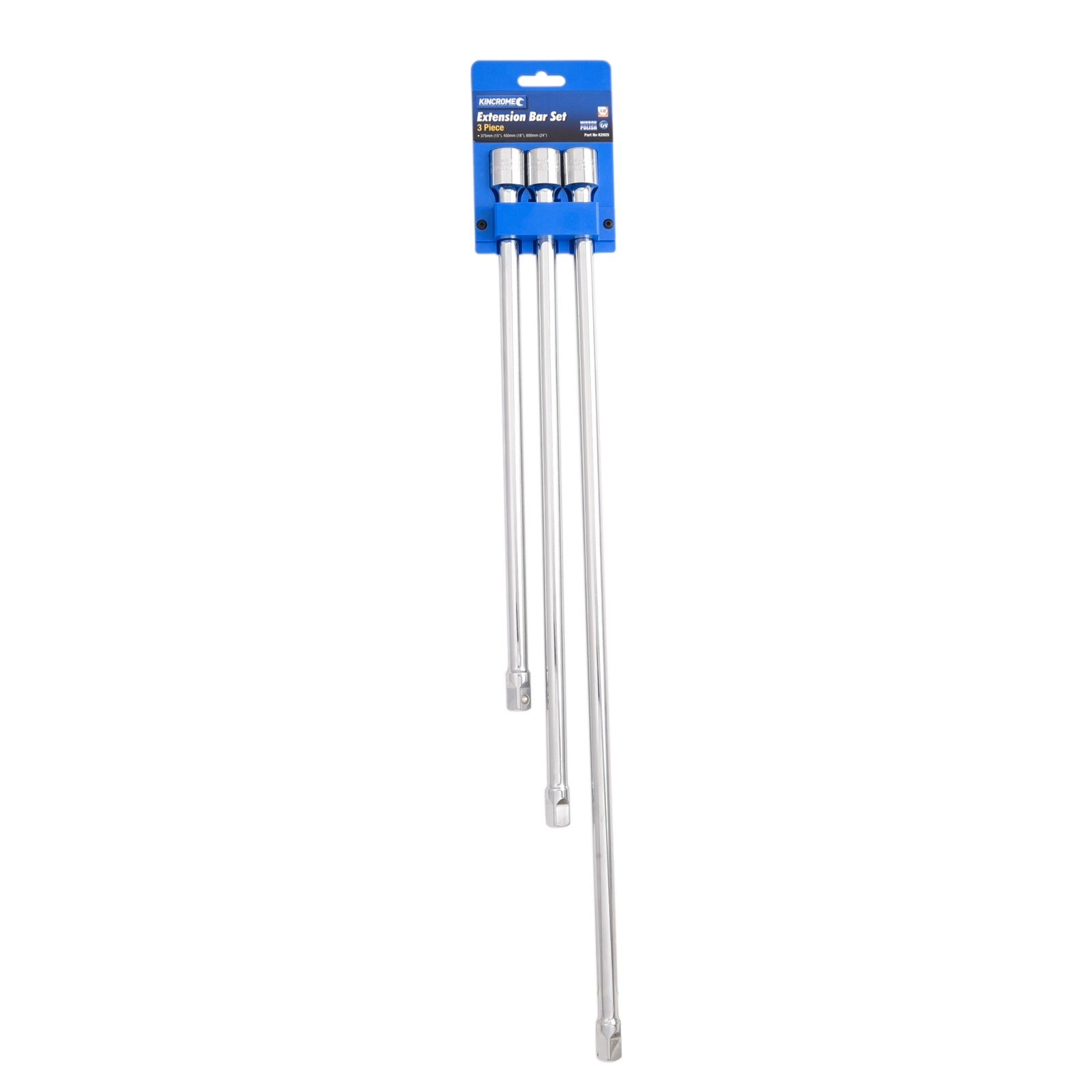 Kincrome 3 Piece 1/2" Drive Extension Bar Set Cr-V Steel Rust Resistant