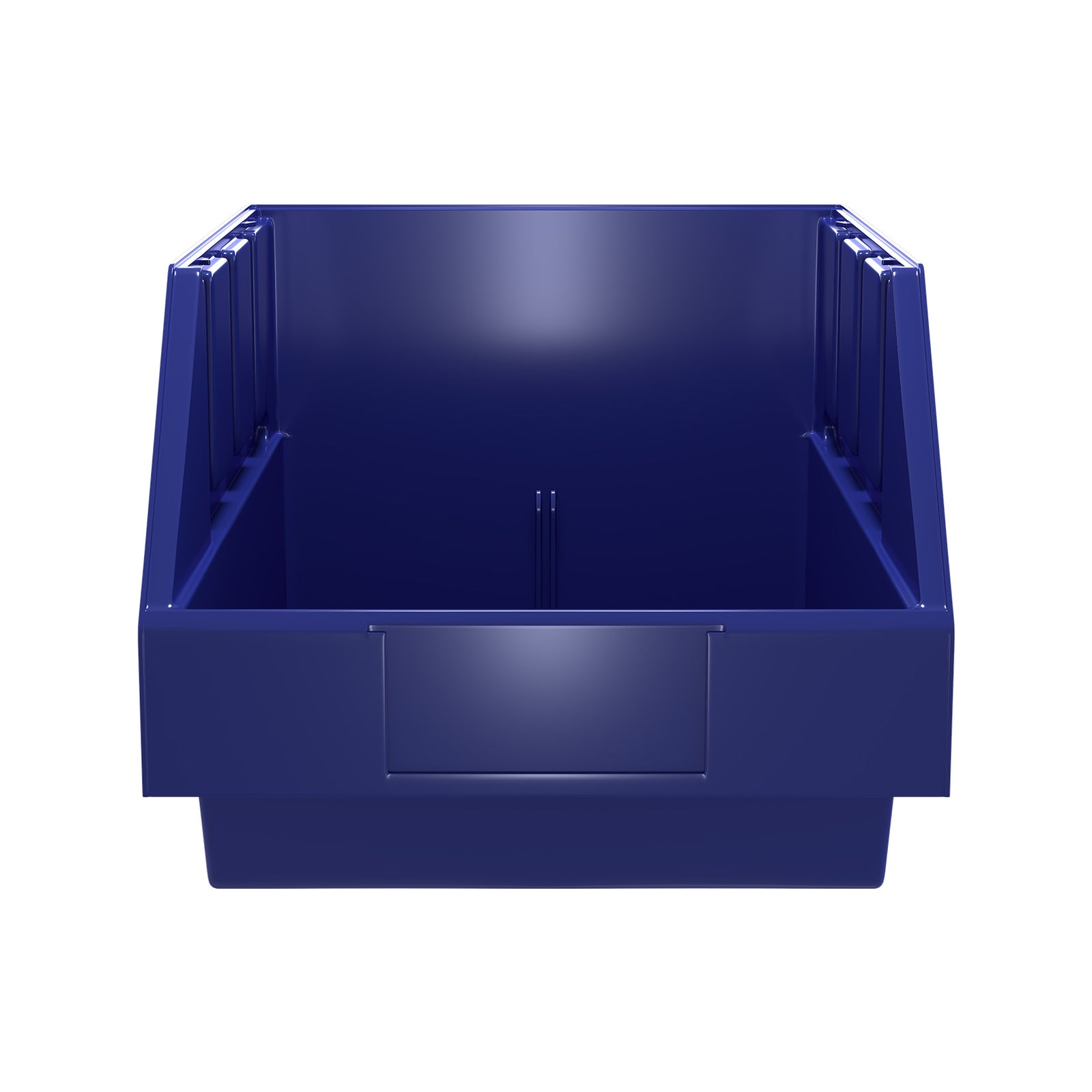 Handy Storage Size 40 Plastic Storage Tote Blue Stackable Bin