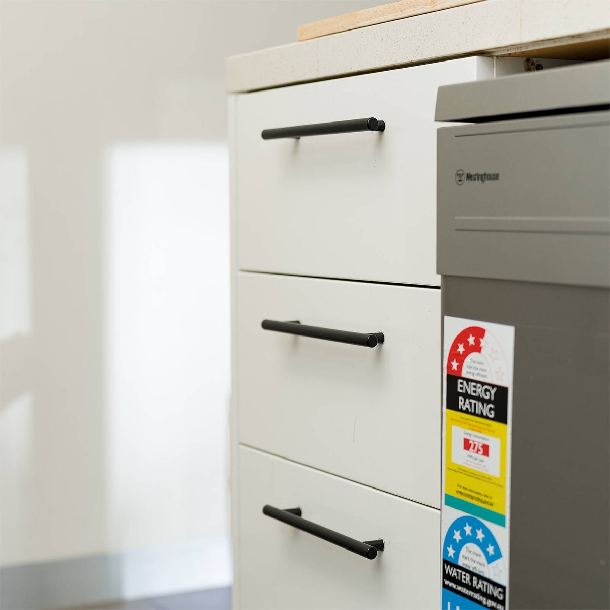 Taskmaster 160mm Matte Black Hollow T Steel Cabinet Handle