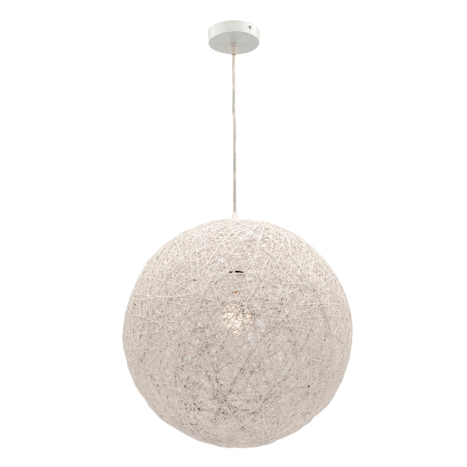 Mercator Cordette 400mm White Sphere String Pendant B22 Indoor