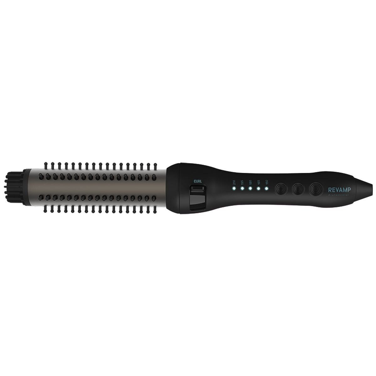 HoMedics Progloss Volume and Wave hot styling brush - black, 32mm ceramic barrel, 150-210°C - BR-1350-AU