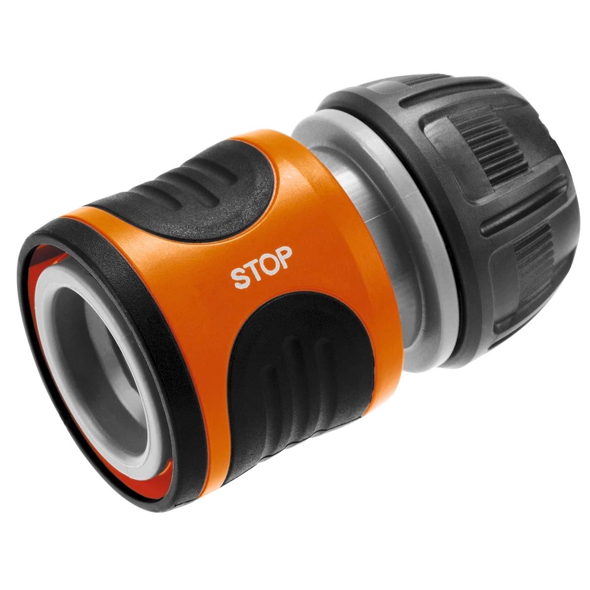 Gardena 13mm Water Stop Hose Connector - Plastic - Ergonomic - Durable - SuperSaverAU - view 1