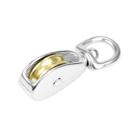 Pinnacle 32mm Nickel Plated Brass Pulley 200kg