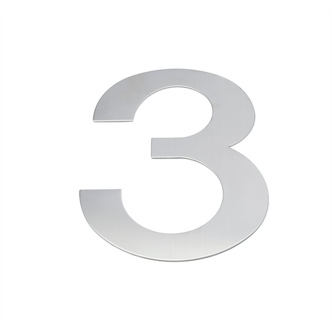 Sandleford 200mm Lorenzo 304 Grade Stainless Steel House Number 3