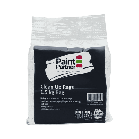 Paint Partner 1.5kg White Cleaning Rags