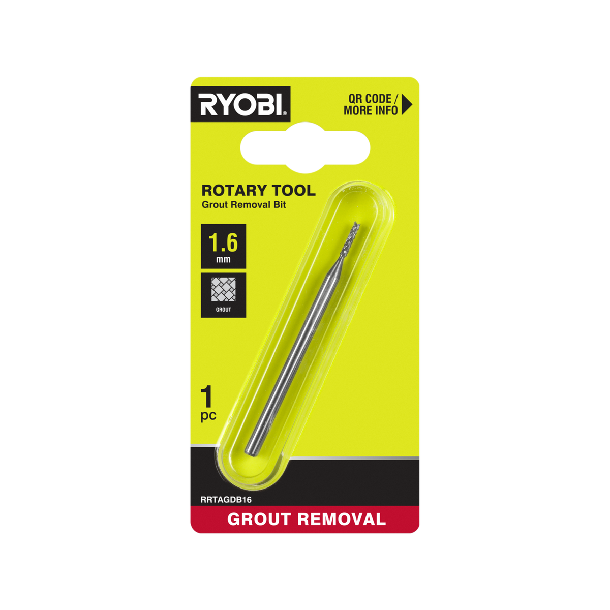 Ryobi 1.6mm Rotary Tool Grout Removal Bit