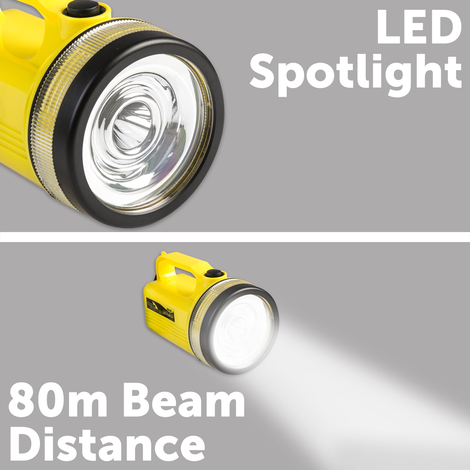 Click 120lm 3W LED Spotlight Torch 80m Beam CLKWPL301D