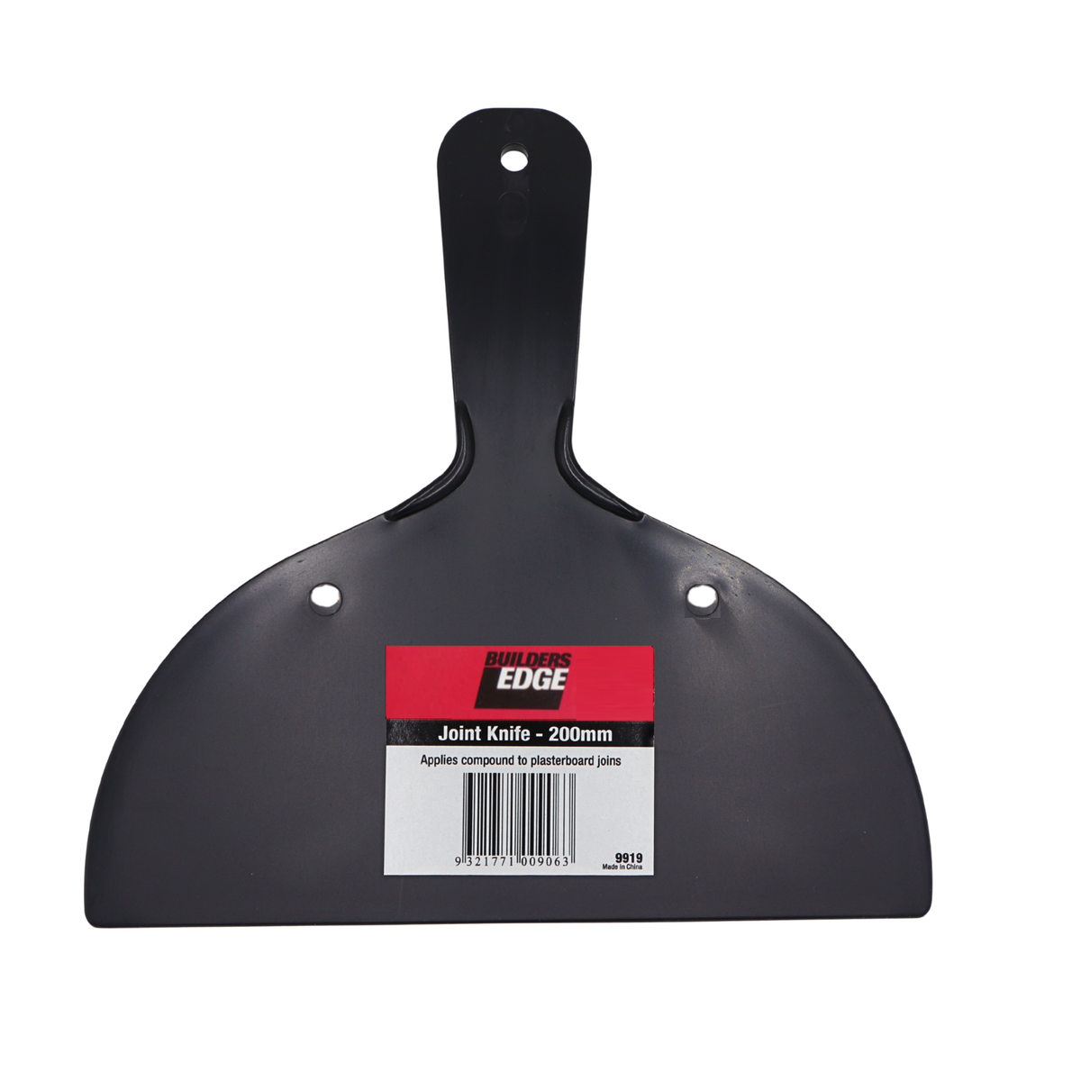 Builders Edge 200mm Plastic Joint Knife Tapered Black