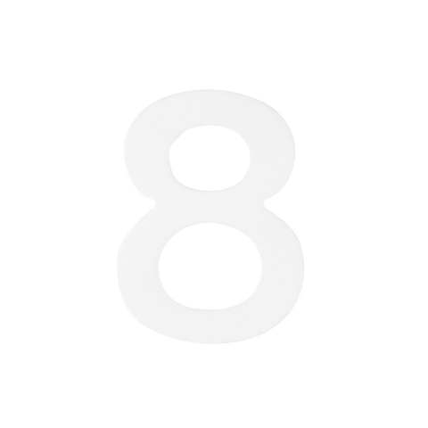 Sandleford Mode Number 8 50mm White Self Adhesive