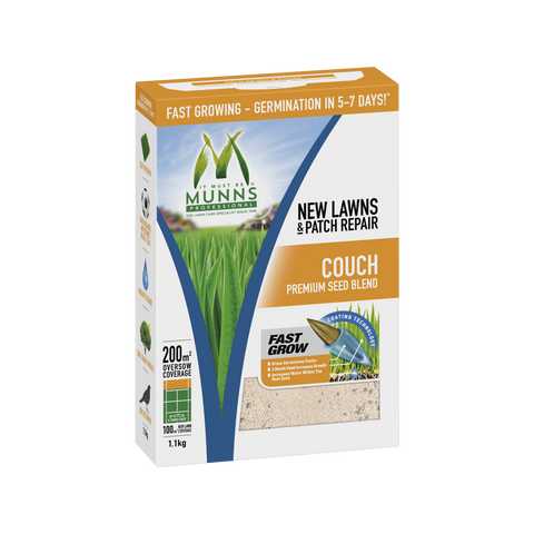 Munns Professional 1.1kg Couch Lawn Seed Blend Drought Tolerant