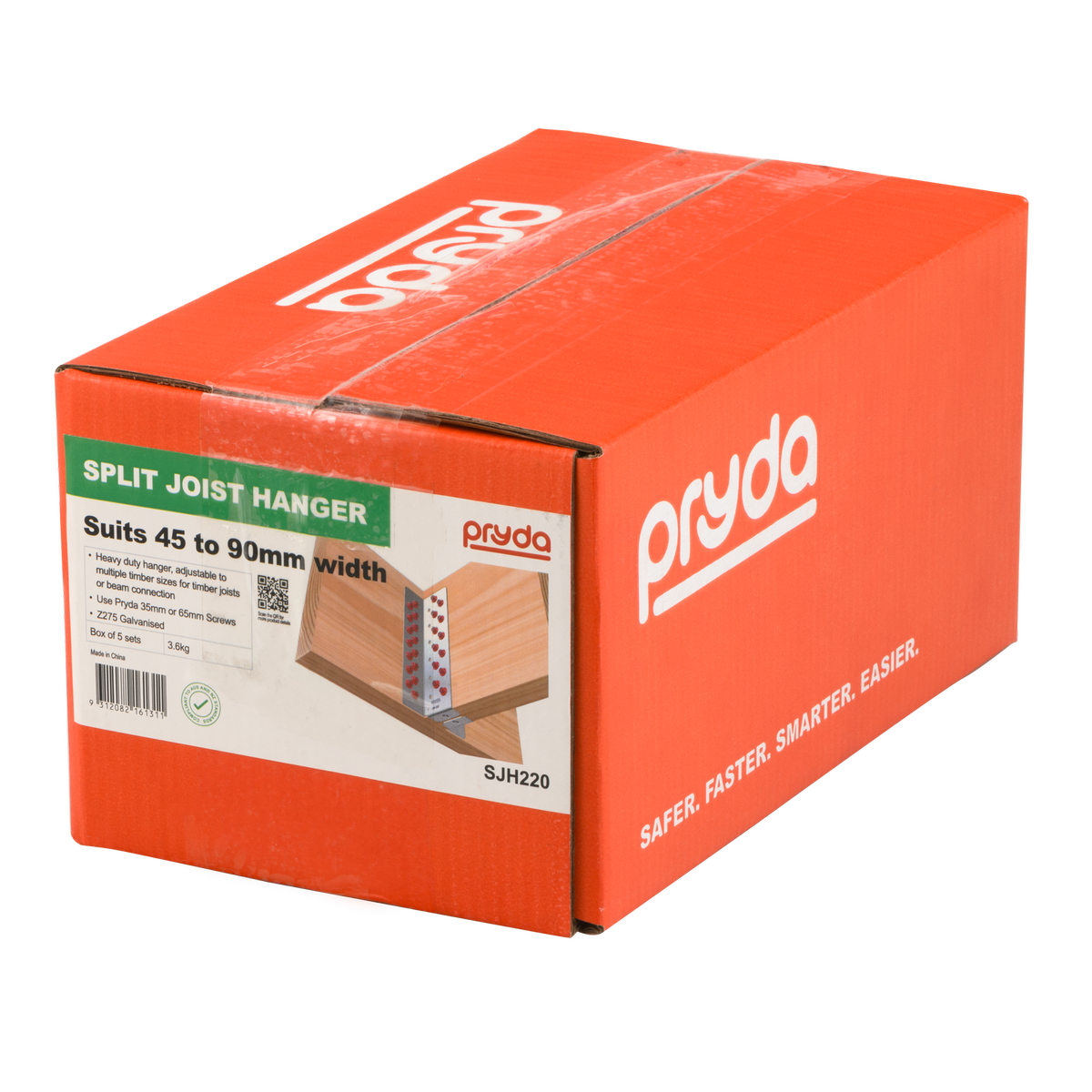 Pryda 220mm Split Joist Hanger Pair 1l 1r - Timber Connector - Adjustable - SuperSaverAU - view 2