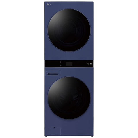 LG WashTower 19/10kg All-In-One Stacked Washer Dryer - Blue - AI Direct Drive - WWT-1910BLX