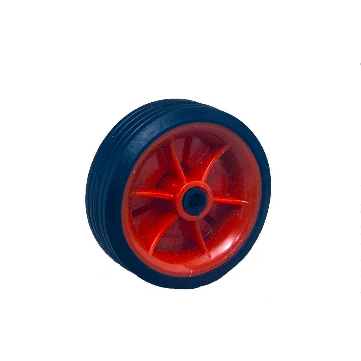 Easyroll 95mm Rubber Wheel, Plastic Centre, Solid, 30kg Load