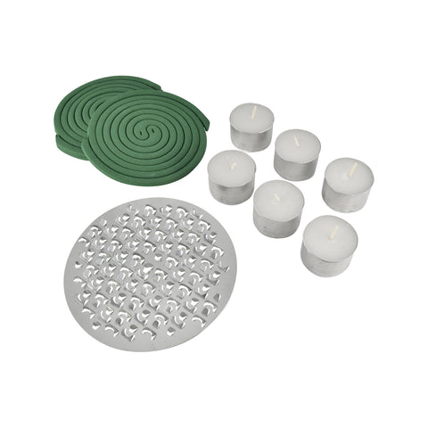 Bite Shield Mosquito Coil Diffuser Refills, 6 Coils & 6 Candles, Outdoor, BSH401
