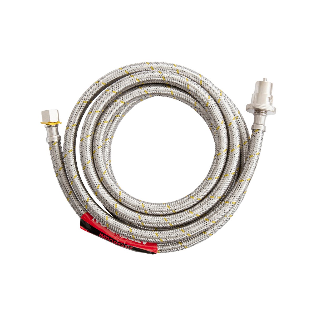 Gasmate Braided Hose 3000mm Bayonet to 5/8" UNF (3/8" SAE) Push Connect