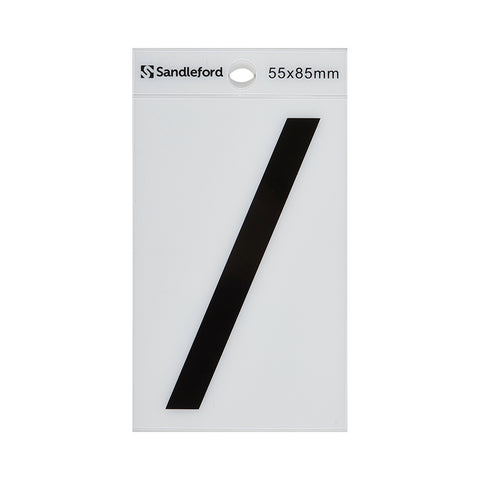 Sandleford 85mm White Self Adhesive House Symbol / (Forward Slash) - Gloss