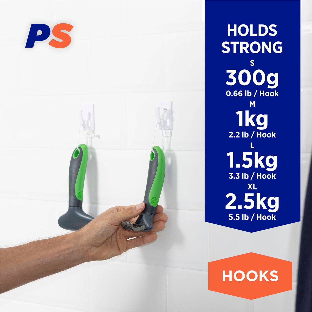 Permastik Utility Hooks Value Pack - 12 Pack White Plastic Self-Adhesive