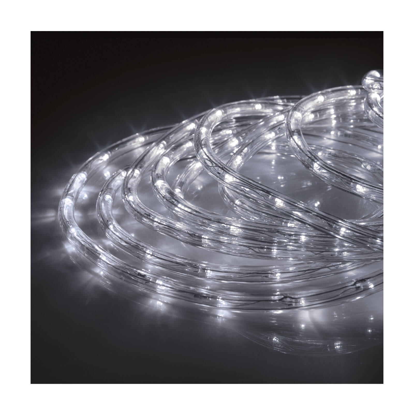 Lytworx 56404 8m White LED Connectable Rope Light with Timer - IP44 - Low Voltage