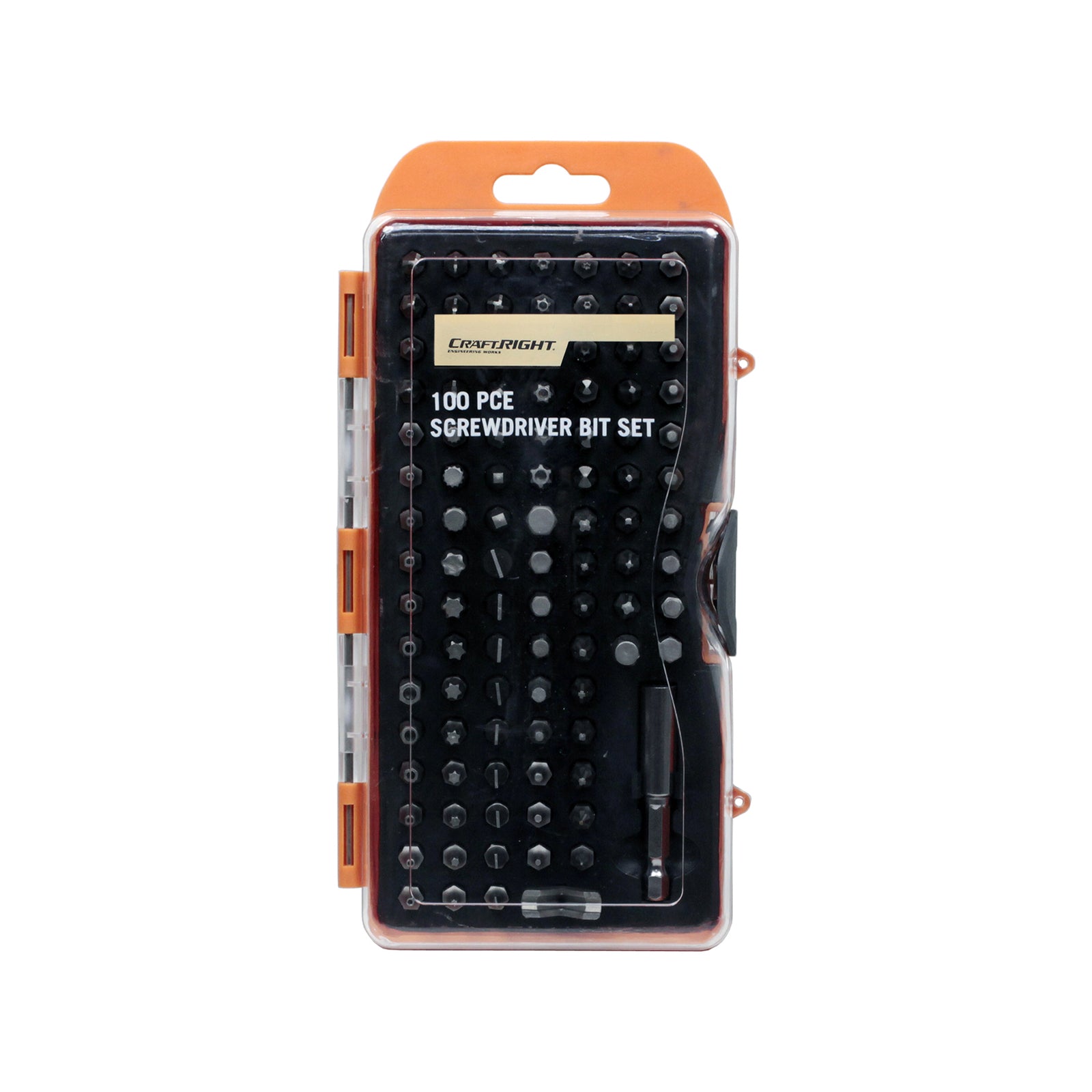Craftright 100 Piece Chrome Vanadium Screwdriver Bit Set