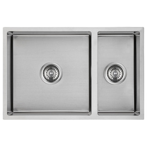 ACL Cora 1 and 1/2 Bowl Undermount Sink - 304 Grade Stainless Steel, Double Drainer - PR670ND