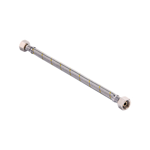 Kinetic 600mm Stainless Steel Flexible Braided Gas Connector, 1/2" BSP