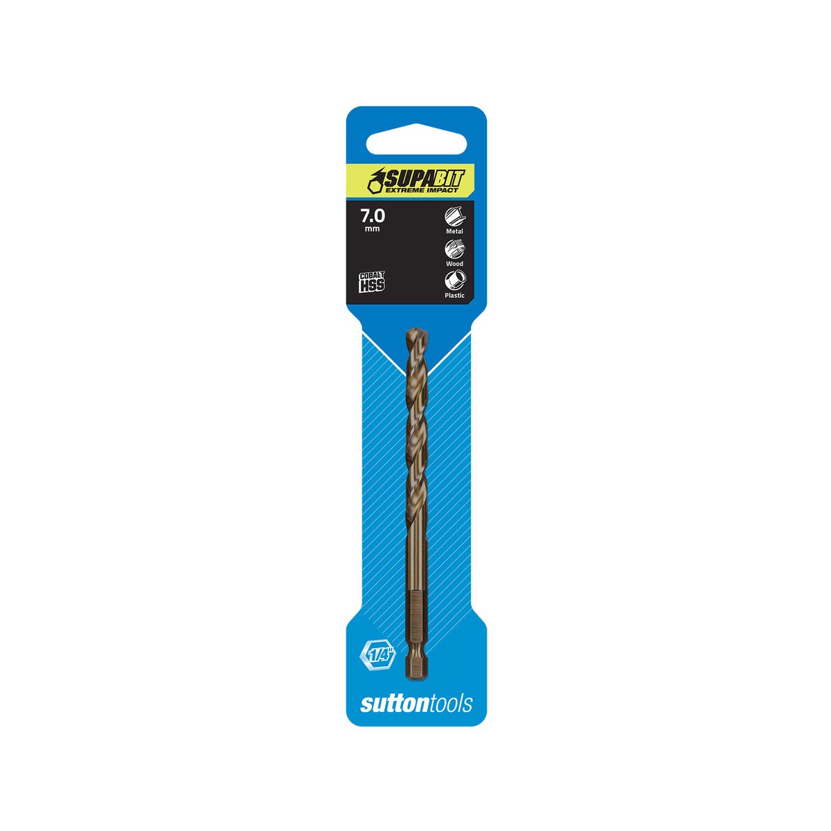 Sutton Tools Supabit Impact Drill Bit - 7mm - Cobalt HSS - General Use - SuperSaverAU - view 1