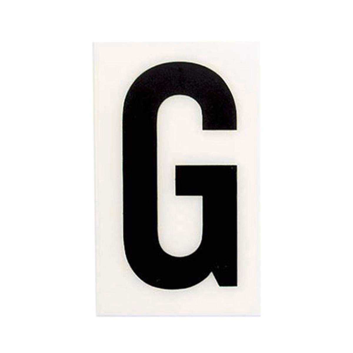Sandleford 60mm White Self Adhesive House Letter G, Gloss Weather Resistant Polycarbonate