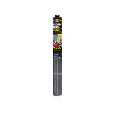 Cyclone Pro-Fly 900 x 900mm Black Aluminium Flyscreen Frame Kit