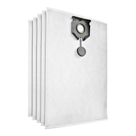 Karcher m Class Fleece Bags 5 Pack - 5 Bags - 300mm x 400mm - White - Fine Dust Collection - SuperSaverAU - view 1