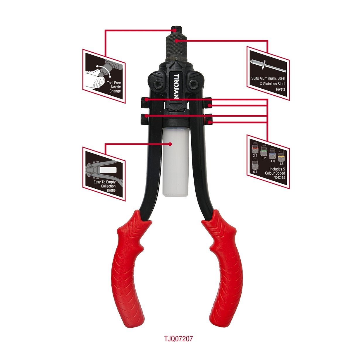 Trojan 13" Heavy Duty Long Arm Rivet Gun