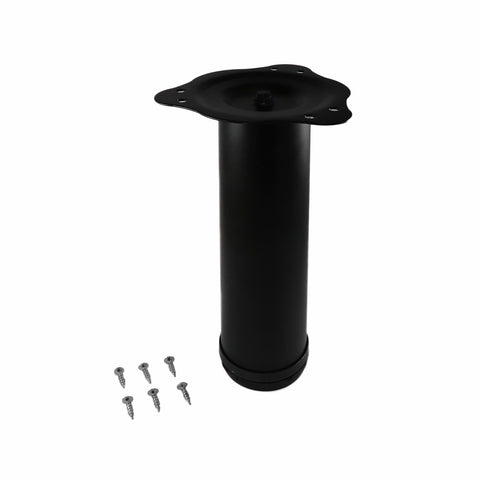Adoored 60 x 230mm Black Round Steel Table Leg