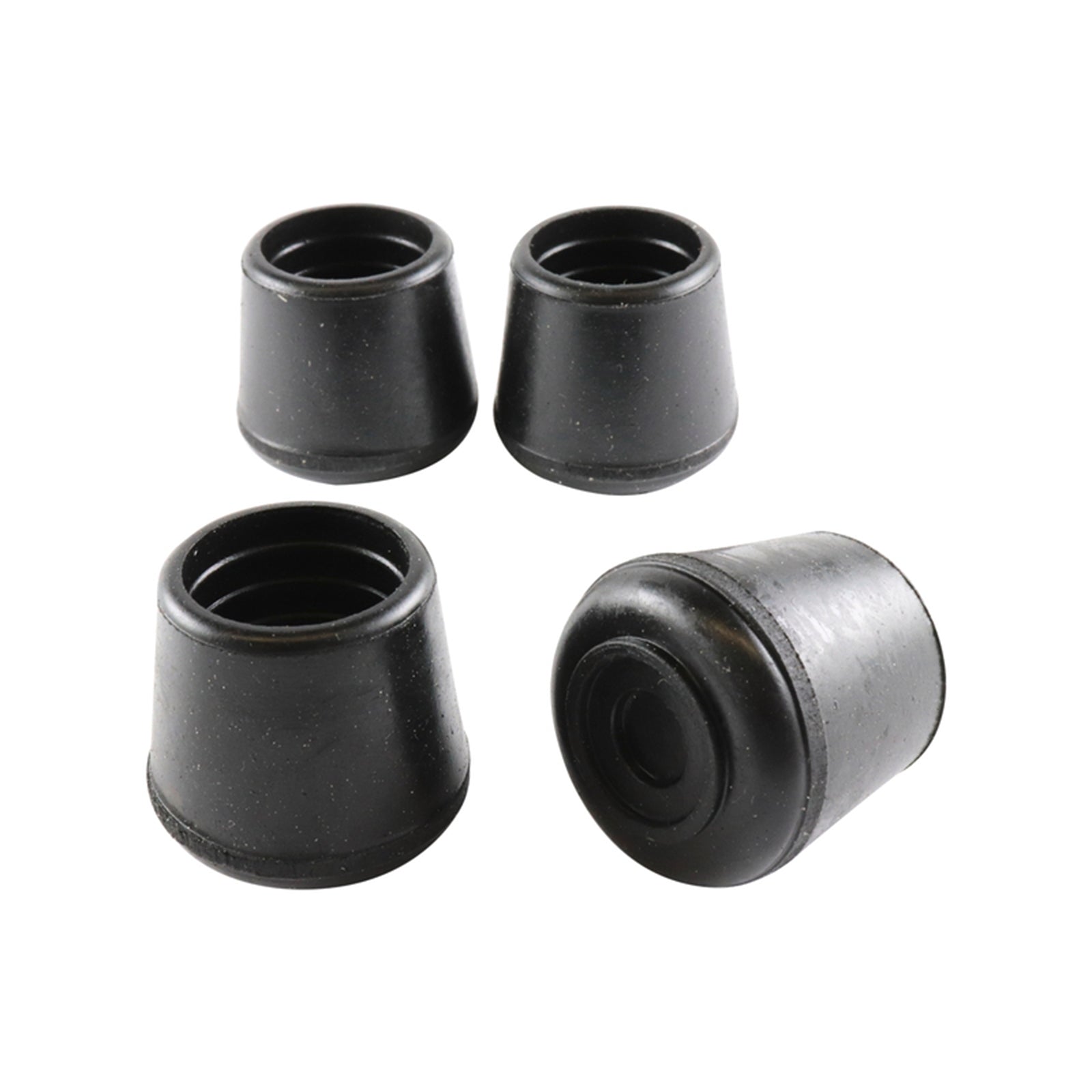Surface Gard 22mm Black Round External Rubber Chair Tip - 4 Pack