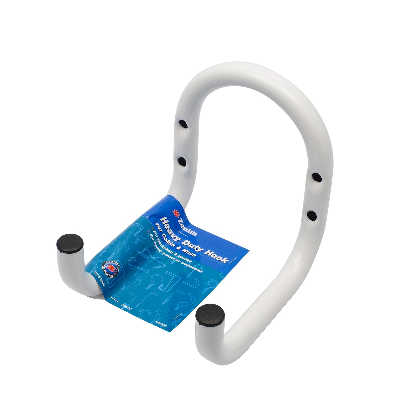 Zenith Heavy Duty Tool, Cable and Hose Storage Hook, 135mm x 160mm, Powder Coated White Steel