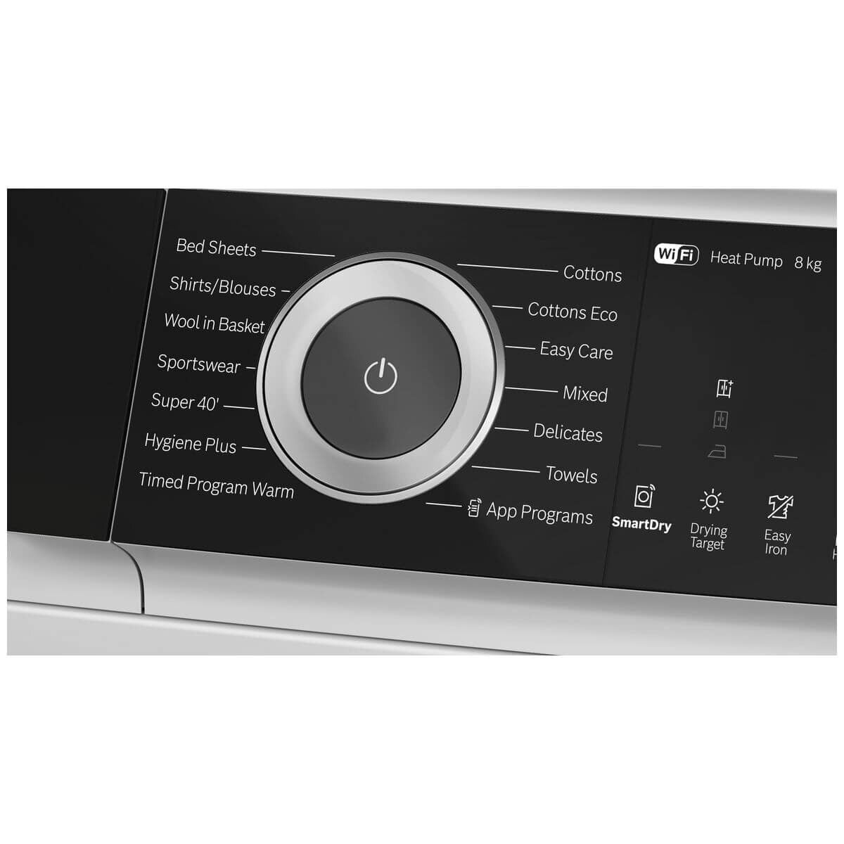 Bosch Series 8 8kg Heat Pump Dryer - 9 Star Energy Rating, Smart Dry, Quick 40 Program - WQH235B8AU