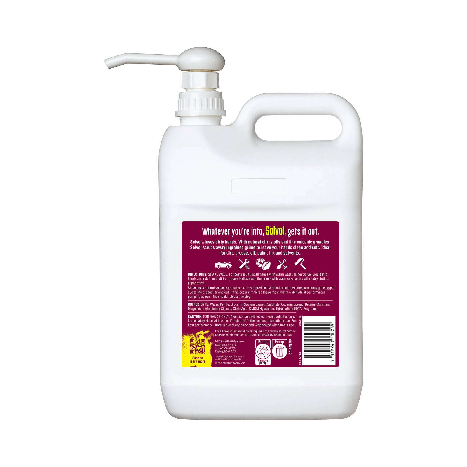 Solvol Citrus Liquid Hand Cleaner 4.5L