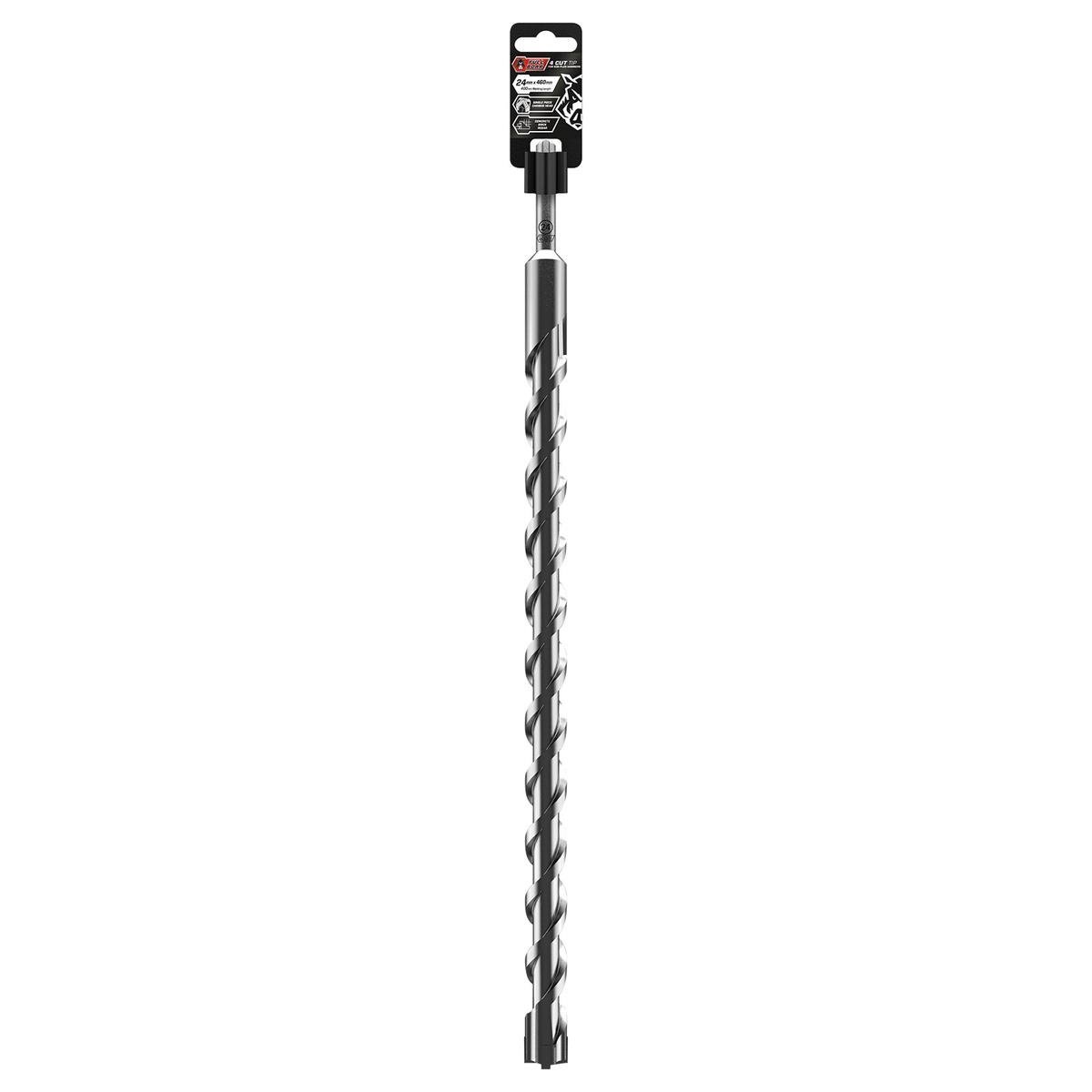 Full Boar 24 x 460mm 4 Cut SDS-Plus Masonry Drill Bit
