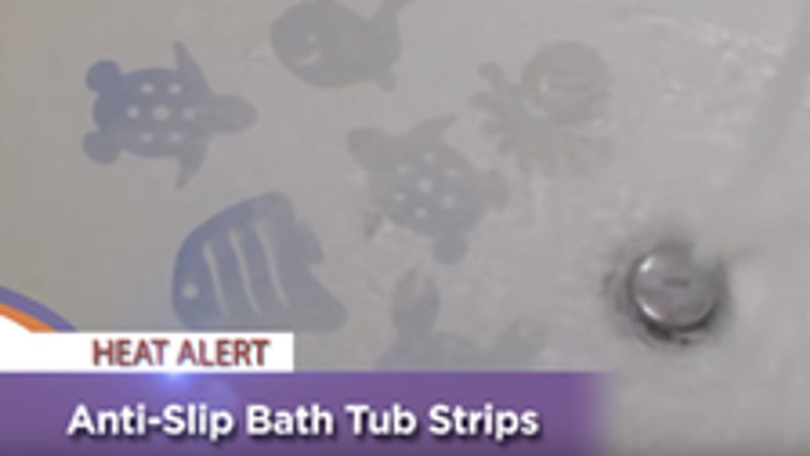 Dreambaby Child Safety Heat Sensing Anti-Slip Bath Strips - PVC, Self-Adhesive, Blue