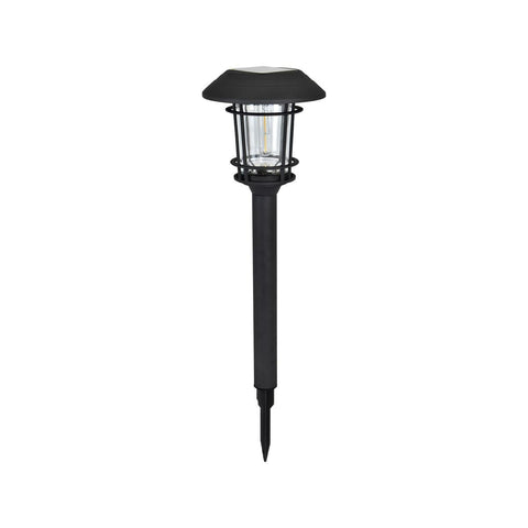 Luxzone 60cm Aluminium LED Solar Pathway Light - 30 Lumens - Black - Weather-Resistant - SuperSaverAU - view 1