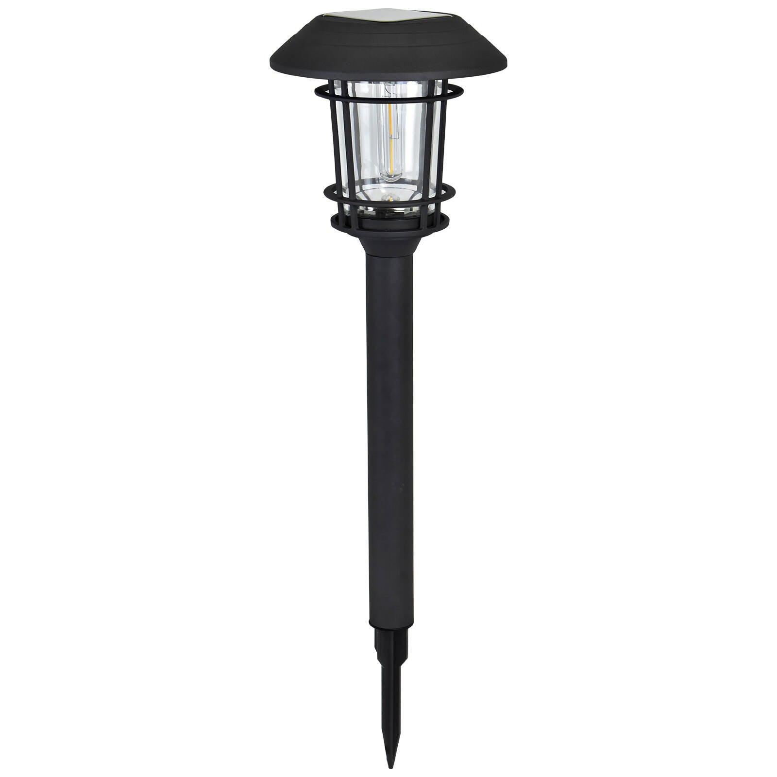 Luxzone 60cm Aluminium LED Solar Pathway Light 30 Lumens Dusk to Dawn QWPL20096-BLK