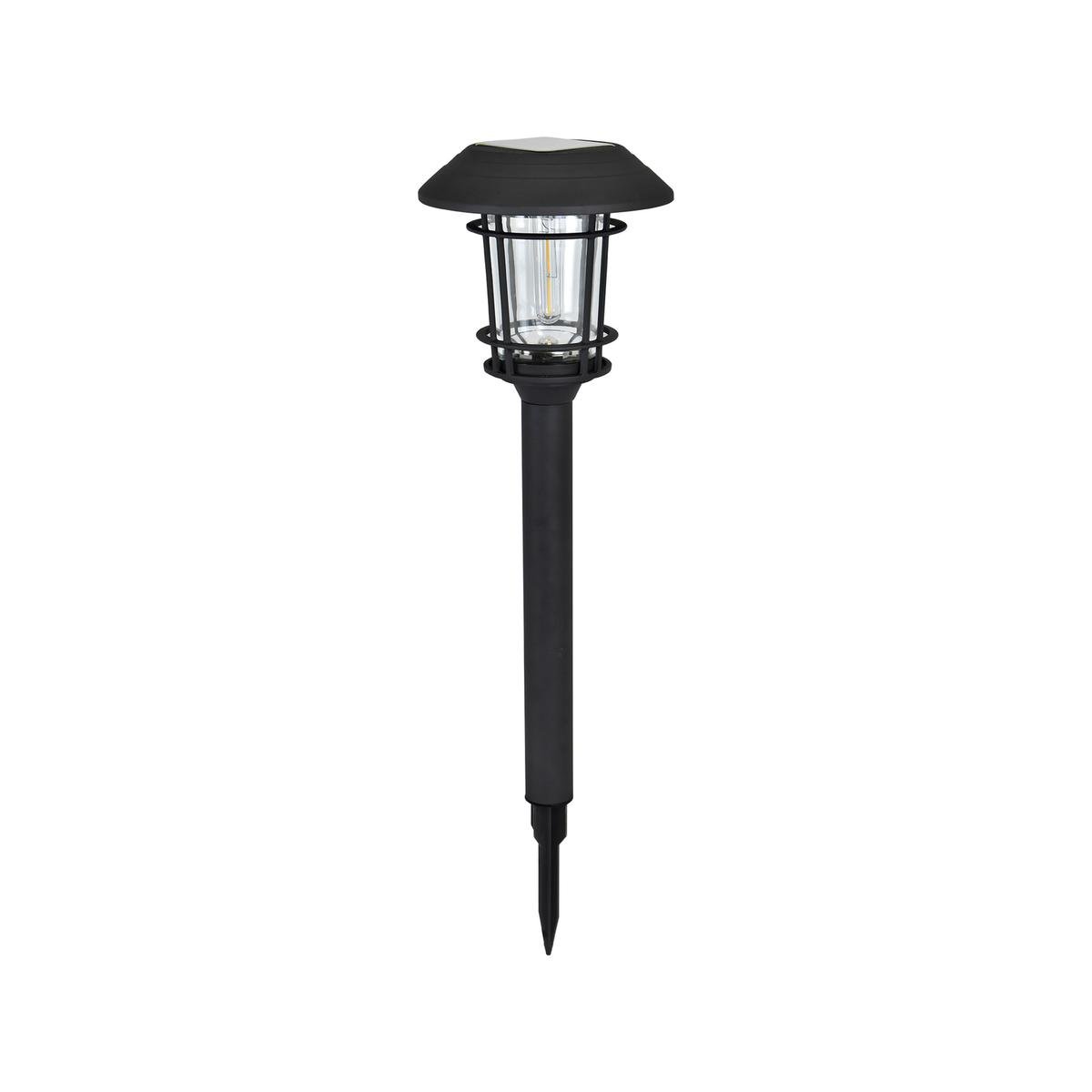 Luxzone 60cm Aluminium LED Solar Pathway Light - 30 Lumens - Black - Weather-Resistant - SuperSaverAU - view 1